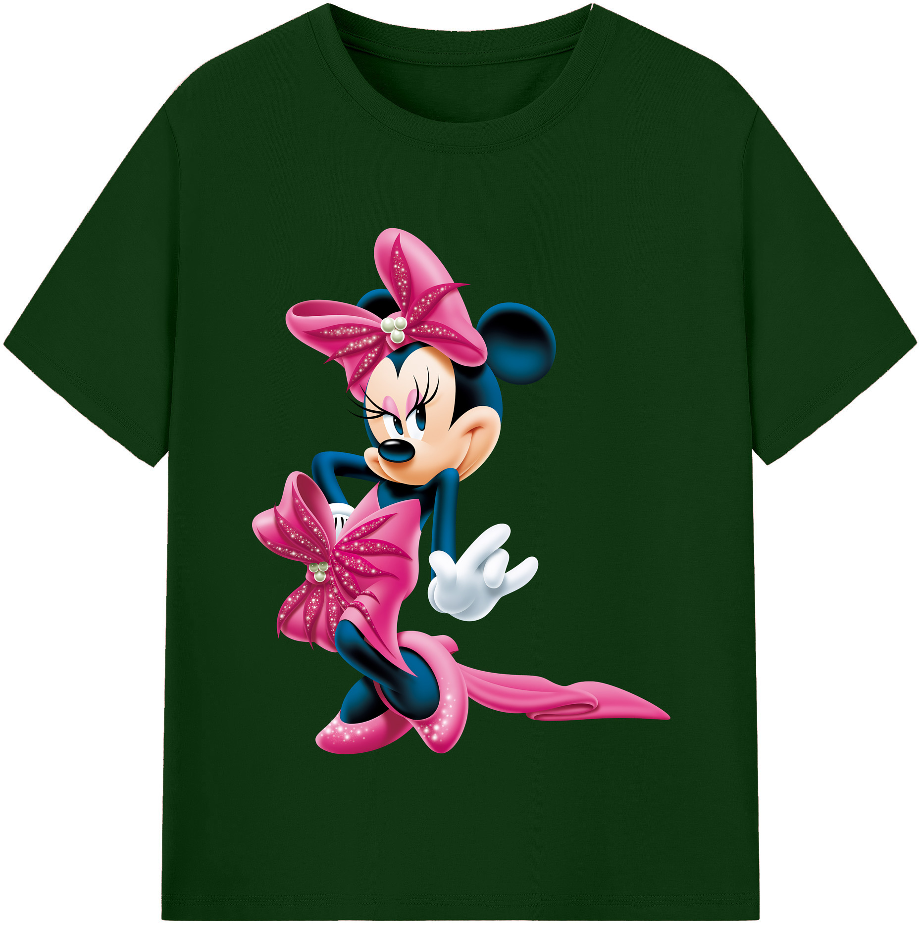 （画像用） ミッキーマウス Mickey Mouse 綿100％半袖Tシャツ（フロントプリント）
